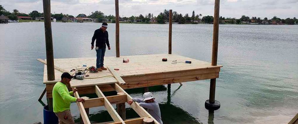 Building a Chickee Hut Dock