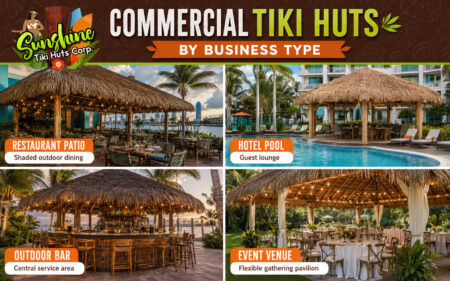 Commercial tiki hut planning guide covering available space, expected occupancy, customer movement, and intended use.